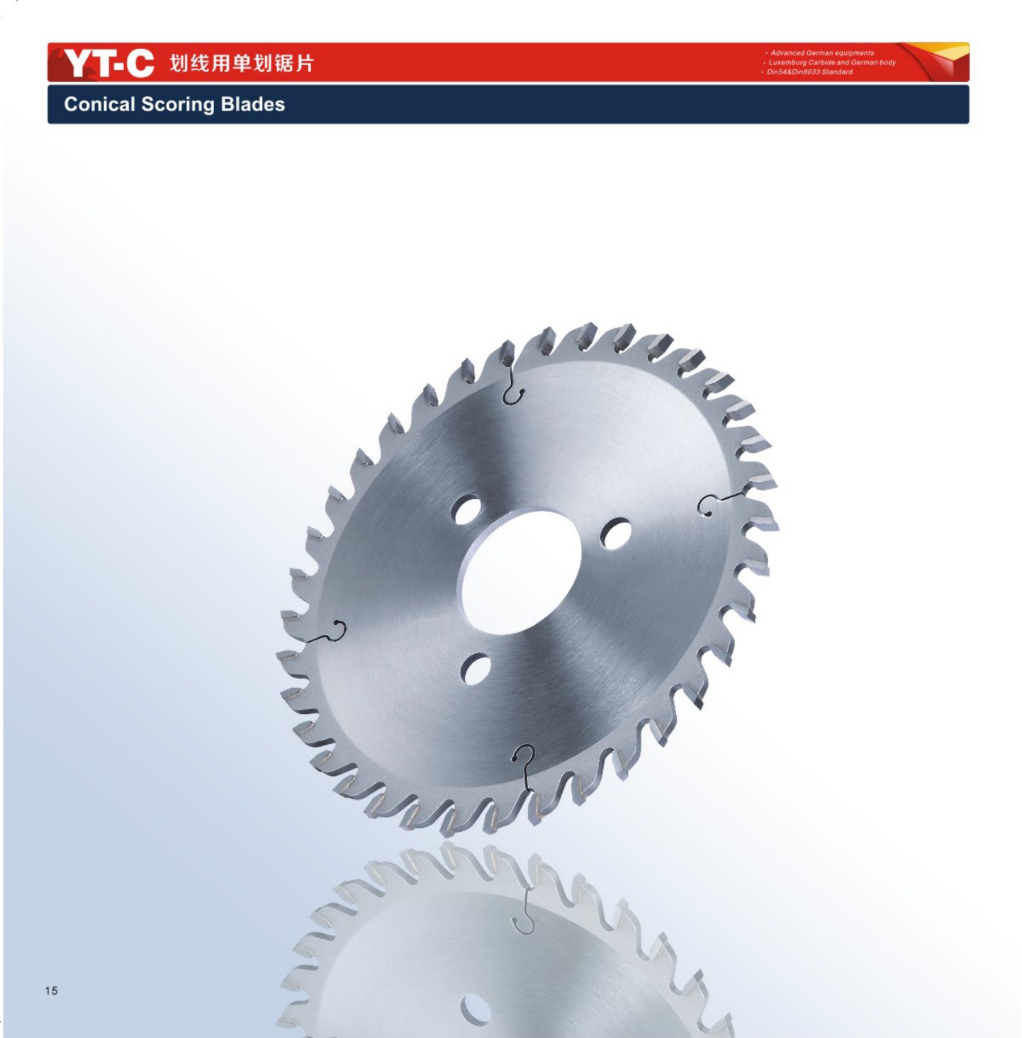 Conical Scoring Saw Blade